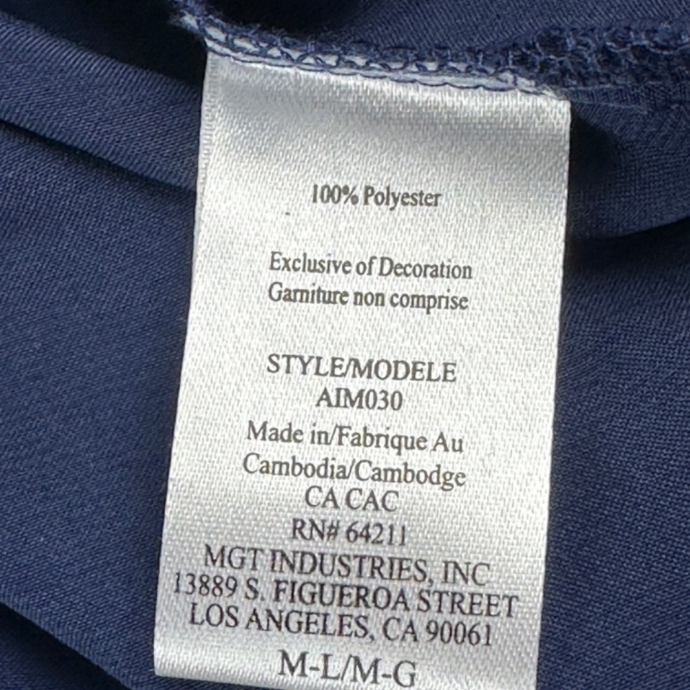 In Bloom Sleep Robe Navy Blue Size M-L - Picture 4 of 6